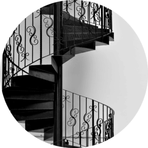 escalier noir
