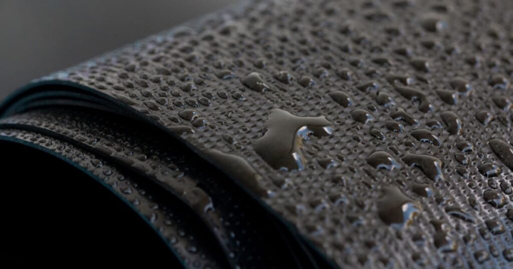 Membrane EPDM mouillée